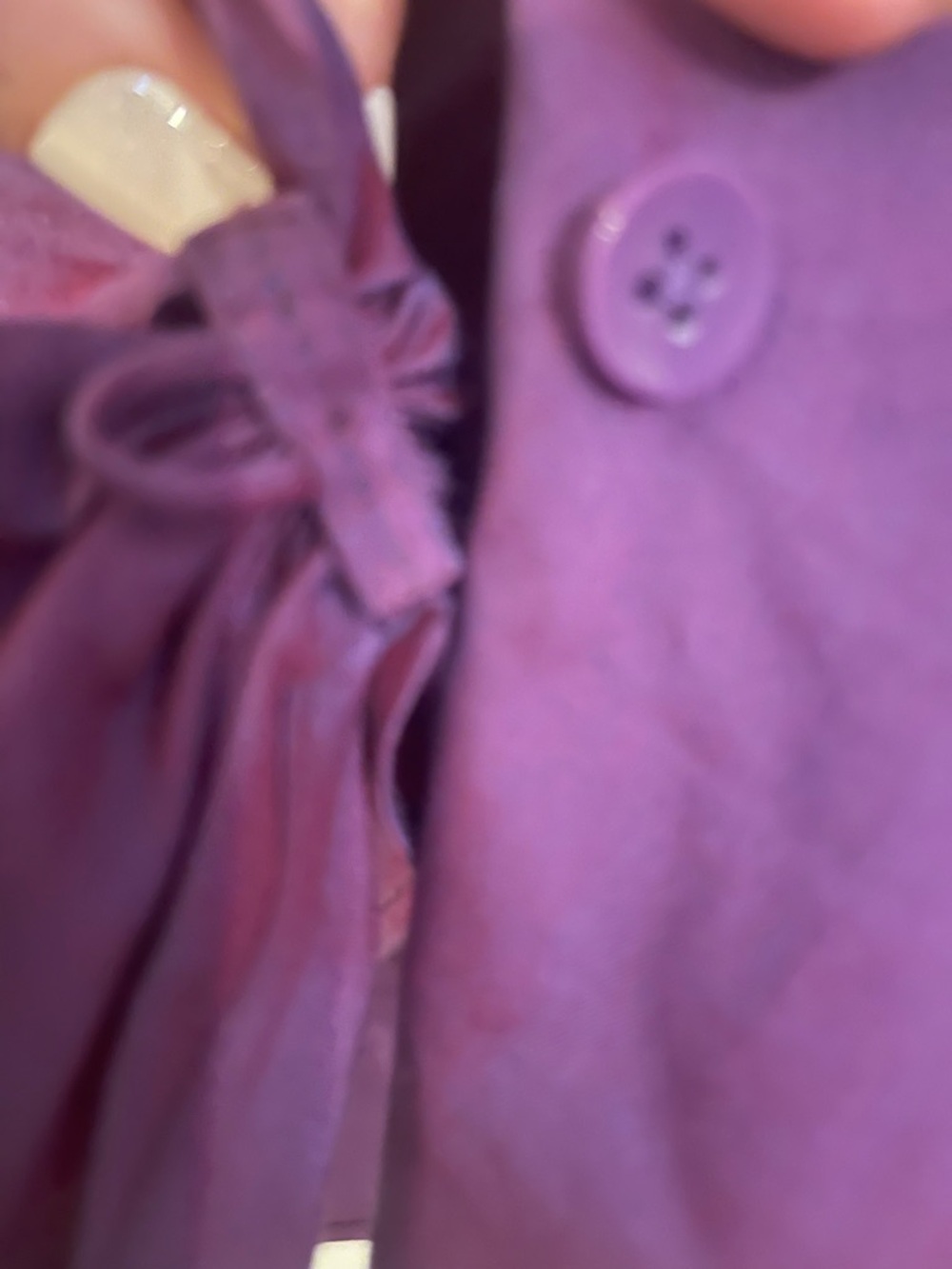 Banana Republic Deep Purple Wrap Tie Blouse - Picture 6 of 8